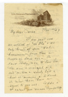 Letter to Oscar Goldsmith from his cousin, Mo.