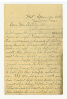 Letter to Oscar Goldsmith from Ella.