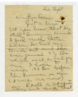 Personal letter to "Papa Oscar" from grandson Oscar.