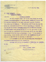 Correspondence between Oscar Goldsmith, John A. Chapman, and W. H. Halsey regarding property price negotiations.