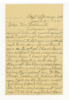 Letter to Betty Goldsmith from Ella Davis.