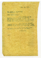 Letter to Harry Dannanbaum from Oscar Goldsmith.
