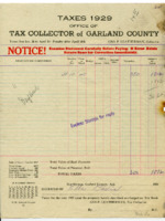Tax notice for Ella Davis.
