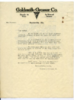 Notice from Goldsmith-Grosser Co. of a clearance sale on all boys' clothing.