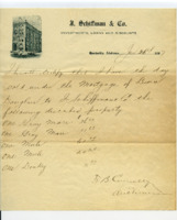Document certifying the sale of property from Lewis Douglass to I. Schiffman and Co.