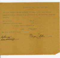 Receipts for the sale of property.