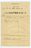 Receipt from $85.32 for S. Schiffman &amp; Co. from R. D. McKinney.