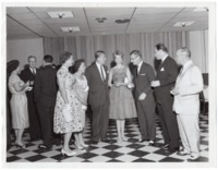 Wernher and Maria von Braun at a cocktail party given for the Alabama legislature.