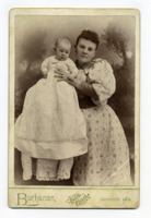 Photograph of Willie Armstrong Hutchens and baby.