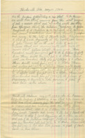 Handwritten documents proposing the establishment of a new street.