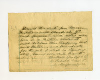 Written receipt of payment.