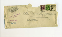 Envelope of "old family papers."