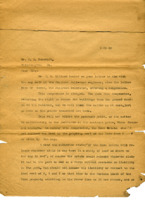 Letter and memorandum from the Railroad Officials report to R. R. Benedict.