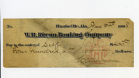 Checks signed by W. W. Newman.
