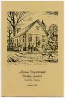 Program from the Alabama Sesquicentennial Birthday Luncheon in Huntsville, Alabama.