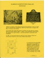 Materials related to the 1819 Alabama constitution.