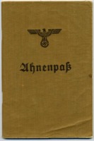 Ancestor pass issued to Berta Mrazek.