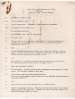 Phone conversation between Robert K. Bell and General Shinkle