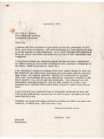 Letter to Ray H. Jenkins from Robert K. Bell.