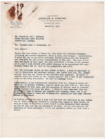 Letter to Robert K. Bell from Ray H. Jenkins.