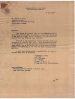 Letter to Robert K. Bell from C. F. Cordes.