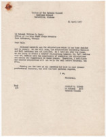 Letter to William G. Barry from Charles R. Zimmer.