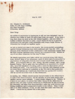 Letter to Douglas H. McDonald from Robert K. Bell.
