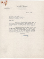 Letter from Douglas H. McDonald to Robert K. Bell.