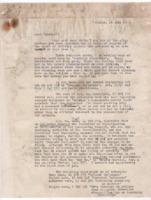 Letter to Robert "Buster" Bell from Walter Emmett Perry.