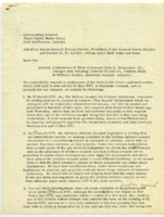 Letter to the Commanding General, Third United States Army, from the Defense Counsel.