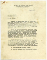 Letter to William Nichols from William G. Barry.