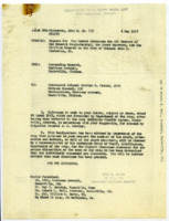 Response to the request for top secret clearance in the case of Colonel John C. Nickerson, Jr.