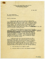 Letter to Julian Robertson from Lt. Col. William G. Barry.