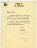 Letter to Colonel John C. Nickerson, Jr. from Colonel Robert C. Works.