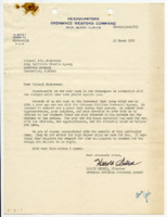 Letter to Colonel John C. Nickerson, Jr. from Harold Sedrel.