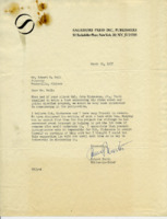 Letter to Robert K. Bell from Robert Smith.