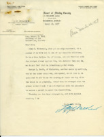 Correspondence between Robert K. Bell and Judge L. C. Walker.