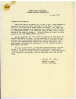 Letter from Col. Charles B. Hines.