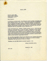 Correspondence between Senator Lister Hill and Robert K. Bell.