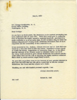 Correspondence between George Huddleston and Robert K. Bell.