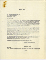 Correspondence between Kenneth Roberts and Robert K. Bell.