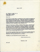 Letter to Robert E. Jones from Robert K. Bell.