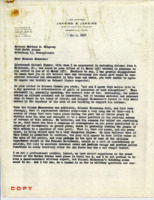 Letter to General Matthew B. Ridgeway from Ray H. Jenkins.
