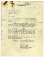 Letter to Robert K. Bell from Lt. Col. William G. Barry.