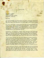 Letter to Ray H. Jenkins from Robert K. Bell.