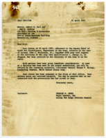Letter and draft of letter to Robert K. Bell and Ray H. Jenkins from Stanely W. Jones.