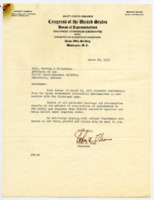 Letter to the defense counsel from John E. Moss.