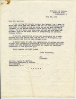 Letter to Donald A. Quarles from Alexander.