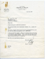 Letter to Robert K. Bell from Ray H. Jenkins.