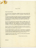 Letter to John C. Nickerson, Jr. and his wife, Carol, from Robert K. Bell.
